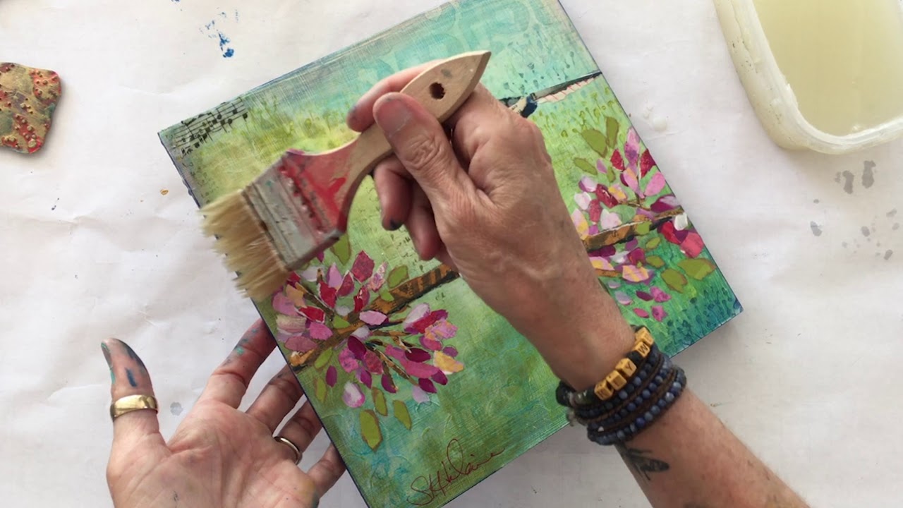 Varnishing Your Collage Artwork–Tutorial Tidbits