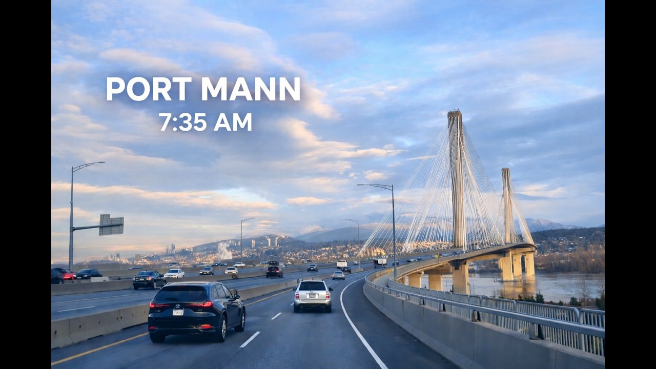 Port Mann Bridge | Quiet 7:35 AM Golden Drive