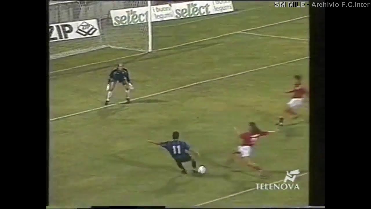 1995-96 (Amichevole - 06-08-1995) Salernitana-INTER 0-2 [Ganz,Rambert] Gol - Telenova