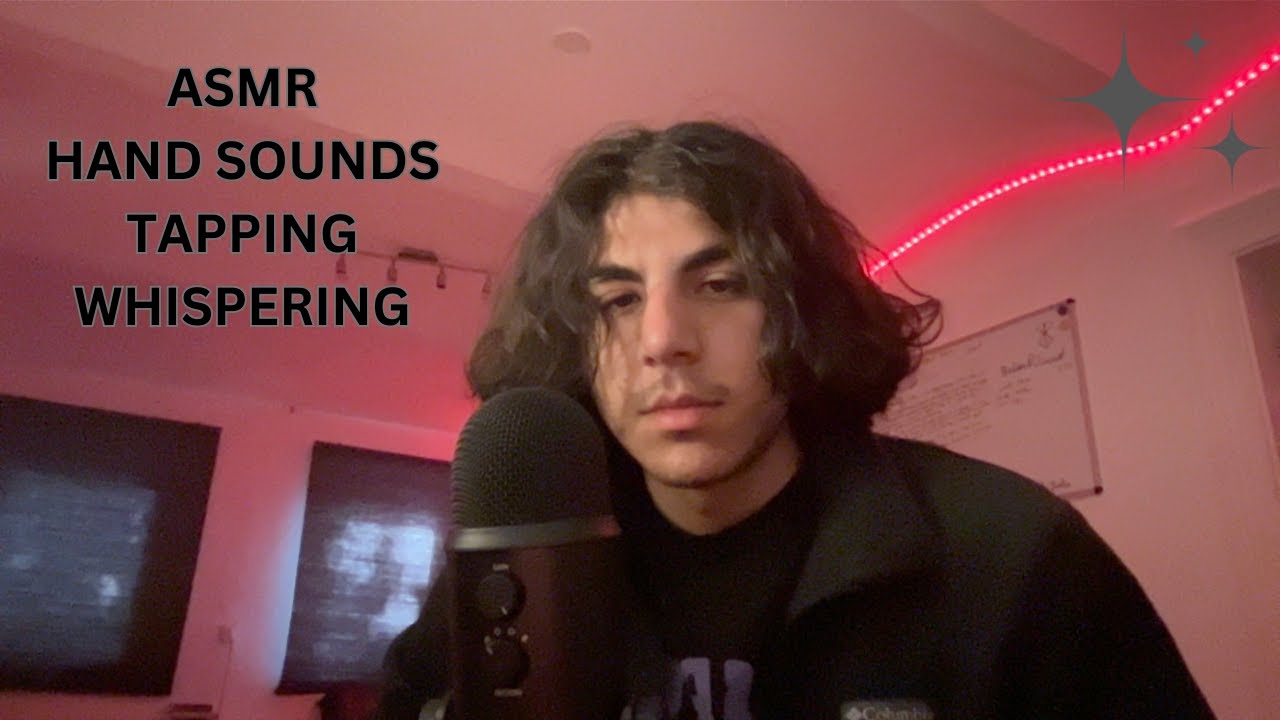 ASMR Hand Sounds, Deck Tapping ( + whispering)