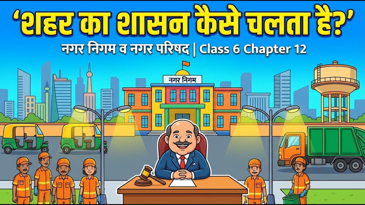 कैसे काम करता है शहर का शासन? जानें नगर निगम व नगर परिषद की भूमिका | Class 6 Chapter 12