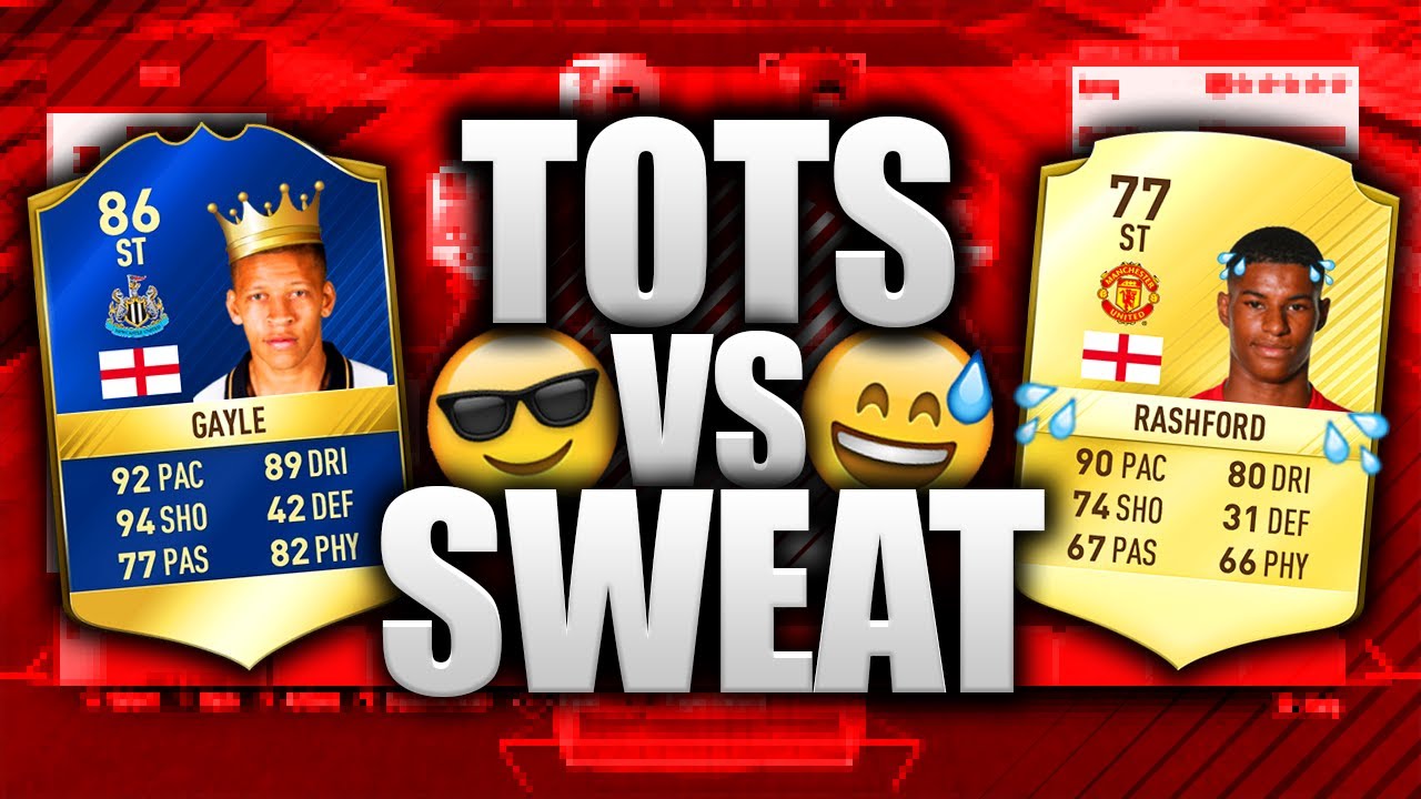 TOTS vs SWEAT&hellip;ENGLAND!! FIFA 17 TEAM OF THE SEASON SQUAD CHALLENGE!