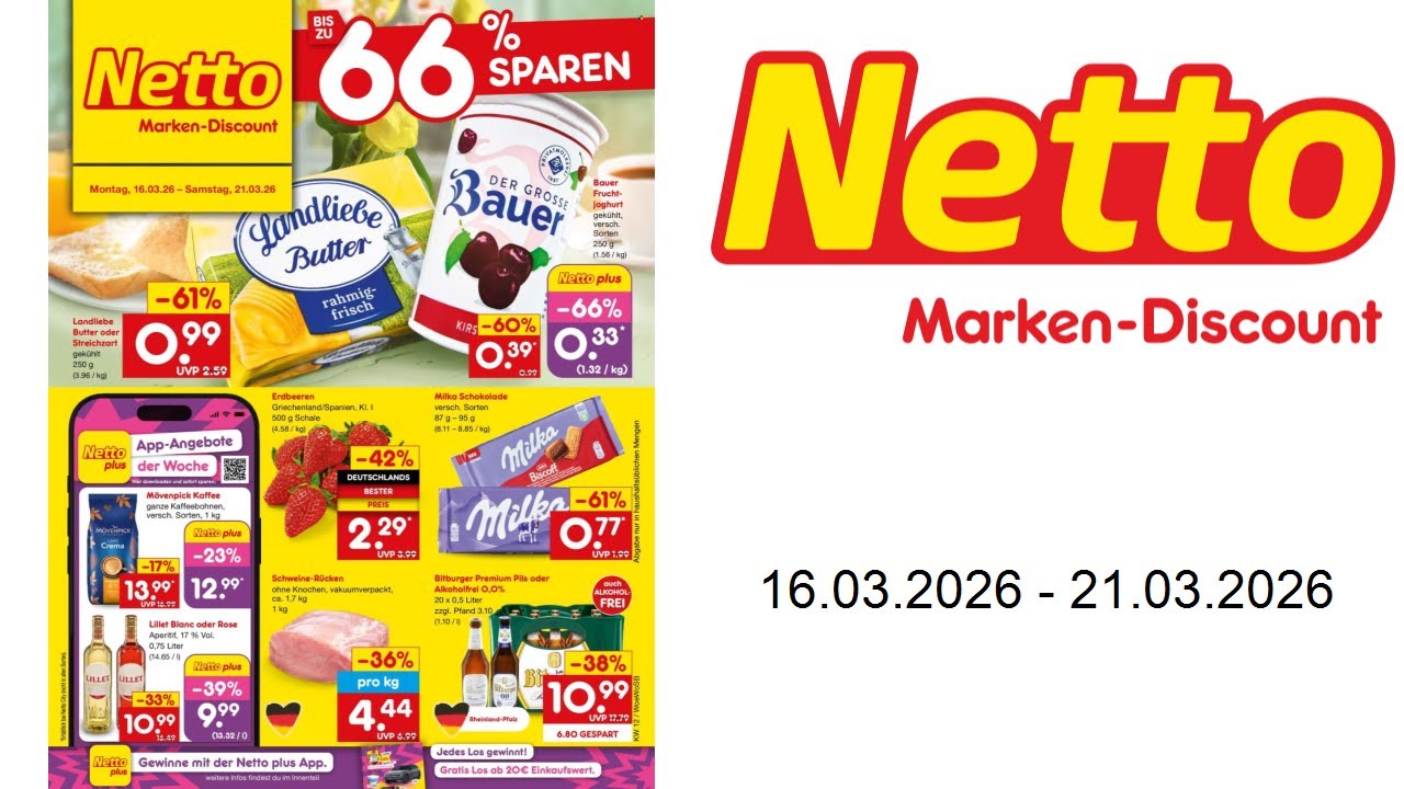 Prospekt Netto Marken-Discount - vom 16.03. bis 21.03.2026