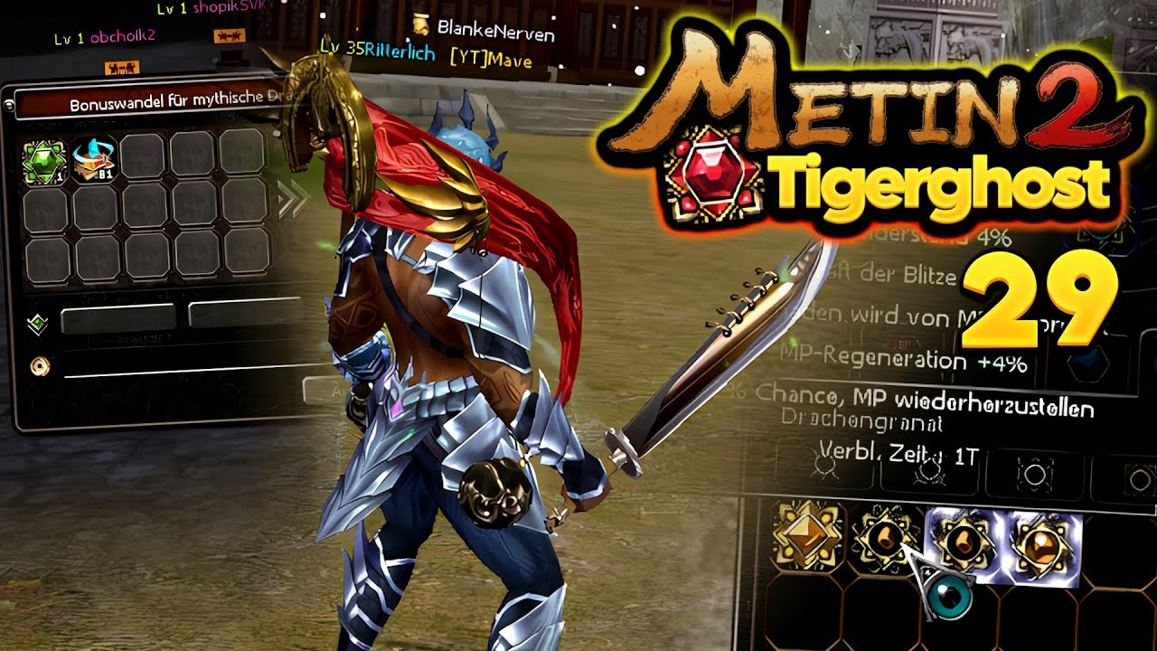 Metin2 Tigerghost [29] - EXZE Jade drehen & Granat uppen!