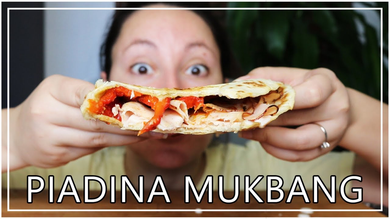PIADINA ROMAGNOLA MUKBANG EATING SHOW ITA #65