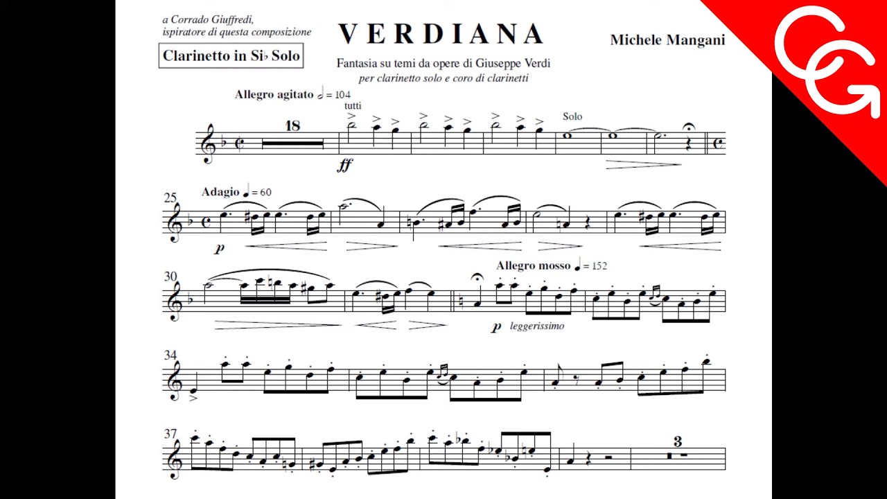 VERDIANA Live in Tokyo - Corrado Giuffredi, clarinet