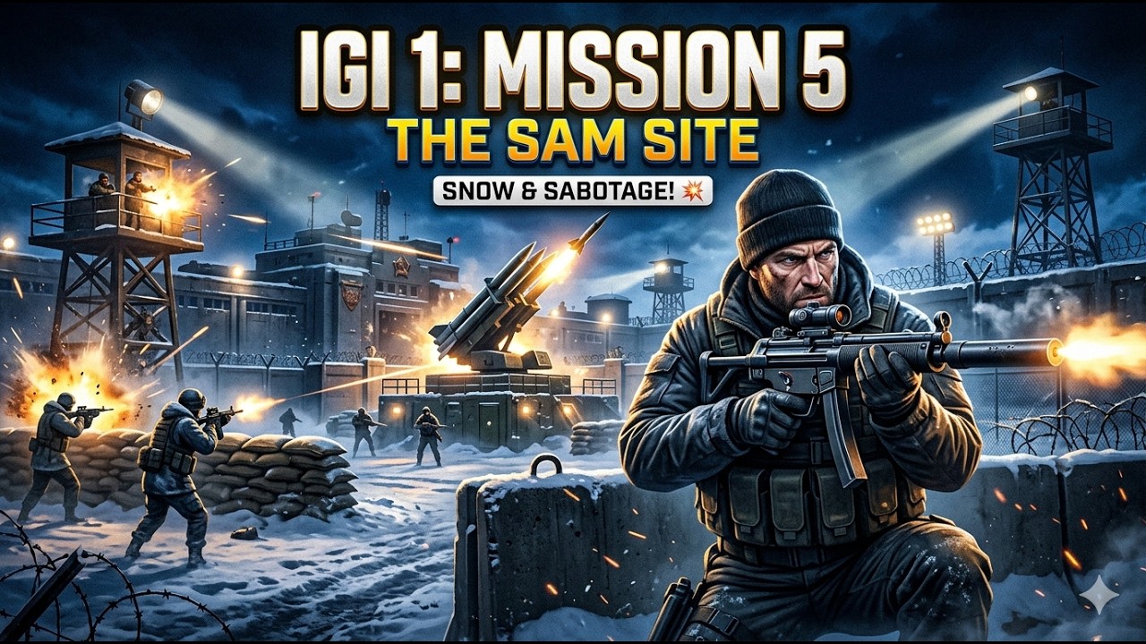 IGI 1 Mission 5 🔥 Stealth Gameplay Highlights | Part 1