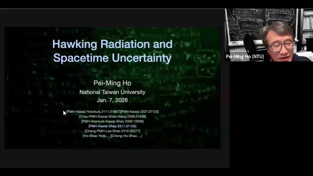 ISGC 260107 talk by Prof. Pei-Ming Ho - National Taiwan University