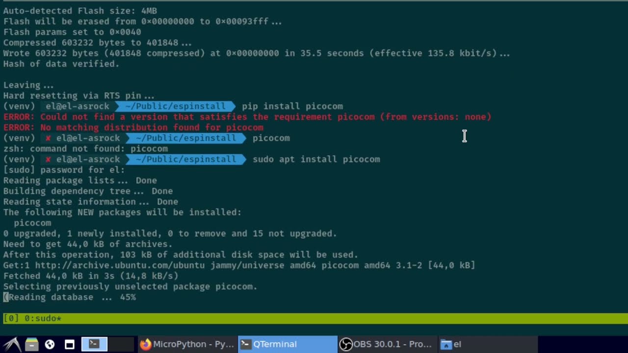 How to Install MicroPython on ESP8266 | Ubuntu Tutorial