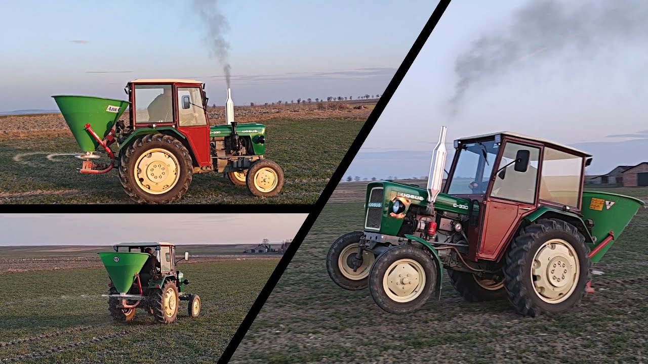 ㋡ 1 Marca Na Dwóch Kołach ☆ Rozsiewanie Nawozu 2022 ✔ Ursus C-330 & Abra2 ㋡