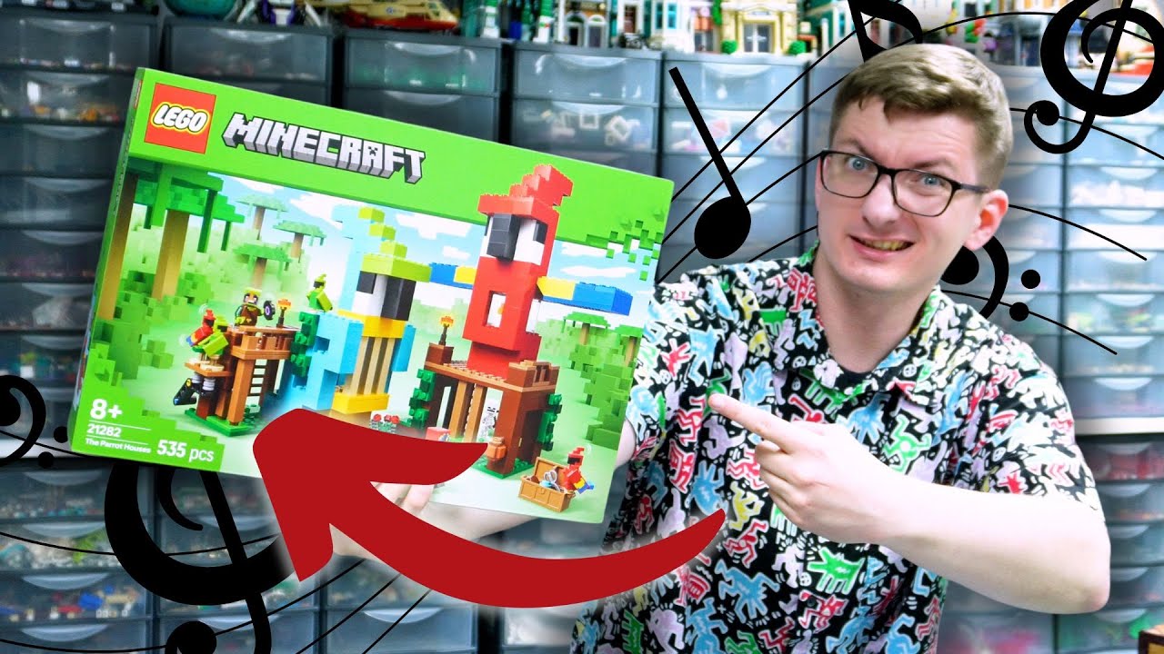 PAPUGOWE DOMKI 🦜 LEGO MINECRAFT 21282 / RECENZJA