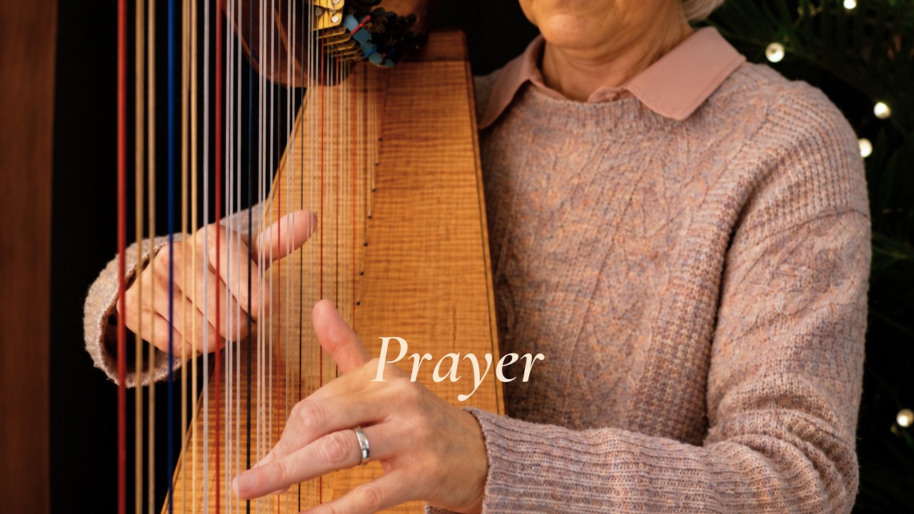 Prayer, restful harp music