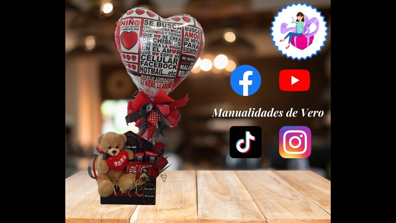 Arreglo Amor y Amistad Osito de Peluche  🧸❤️