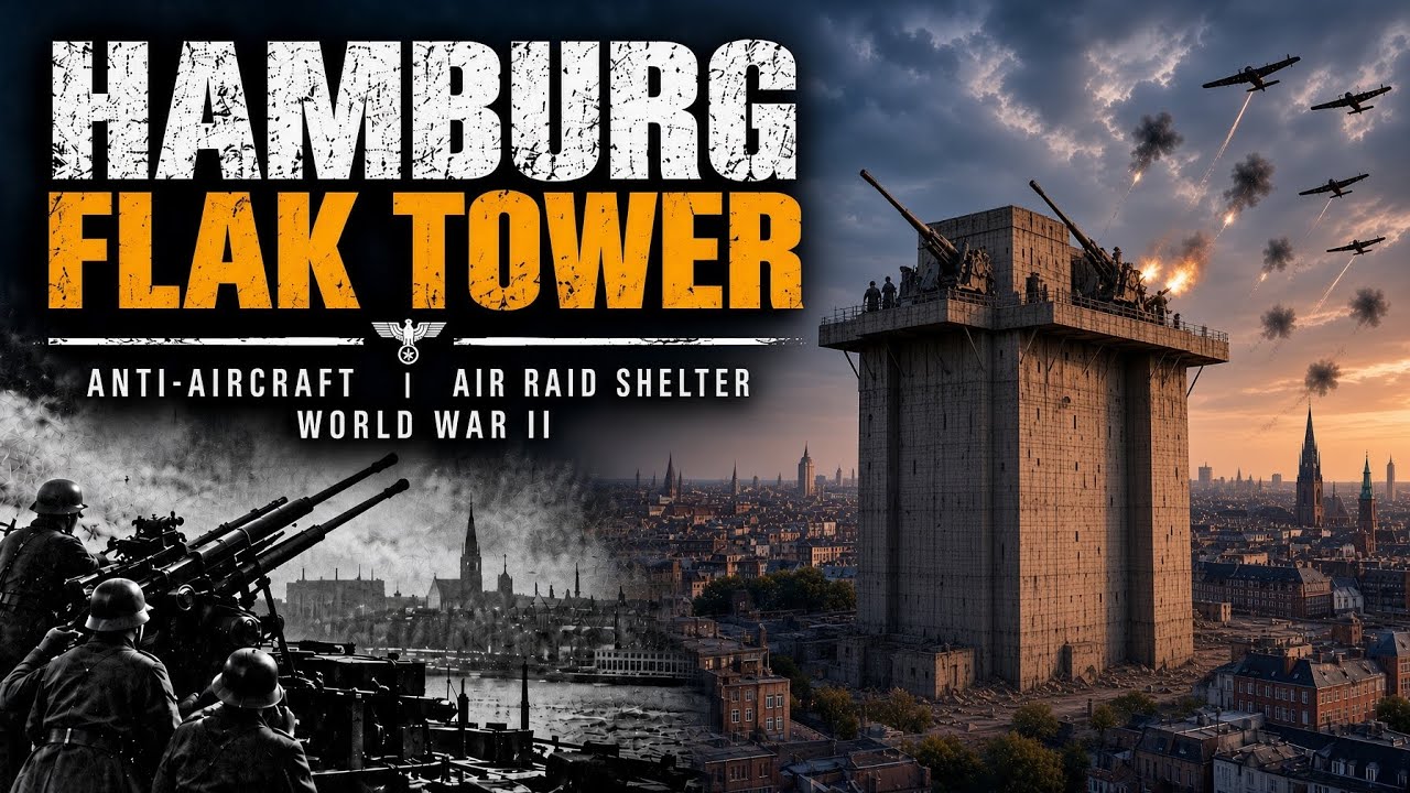 WW2 Flak Tower Hamburg Germany. Roof Access.