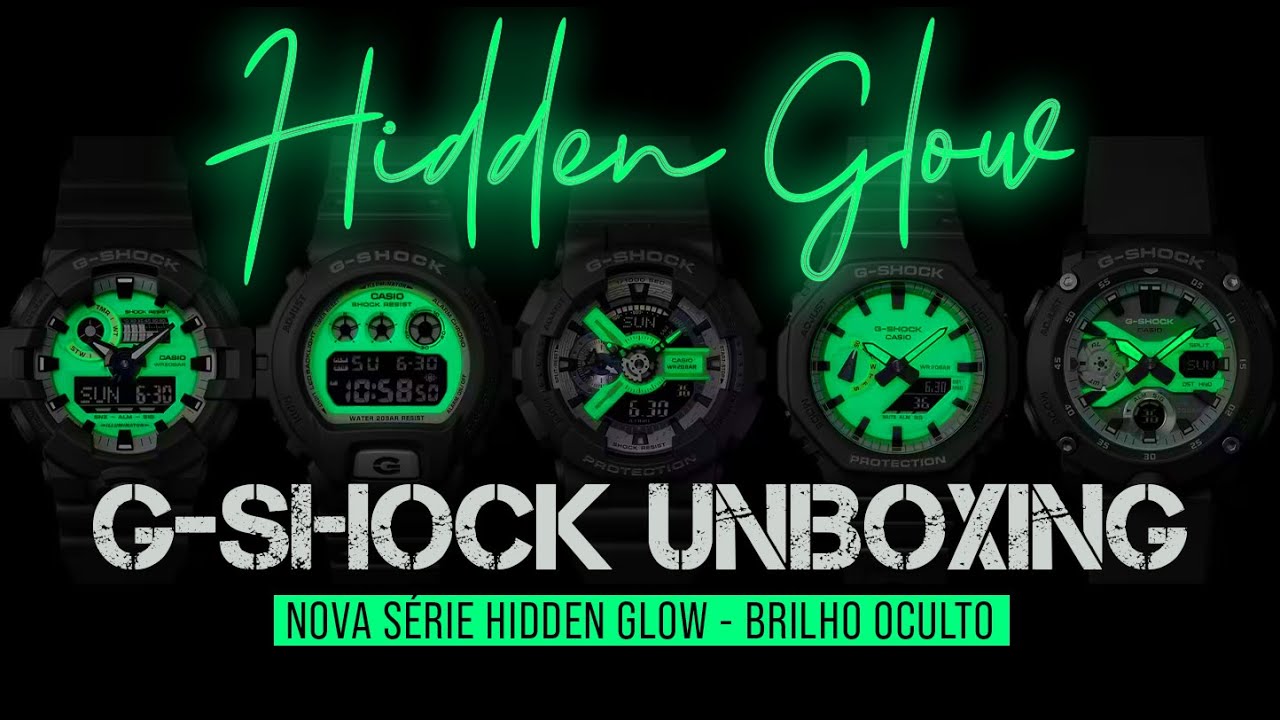G-Shock Hidden Glow Unboxing - Descubra o Brilho Oculto da Série | Análise Completa