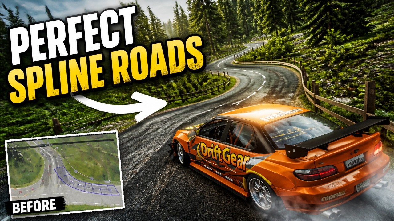 Как построить реалистичные извилистые дороги с помощью Master Spline - BeamNG Drive
