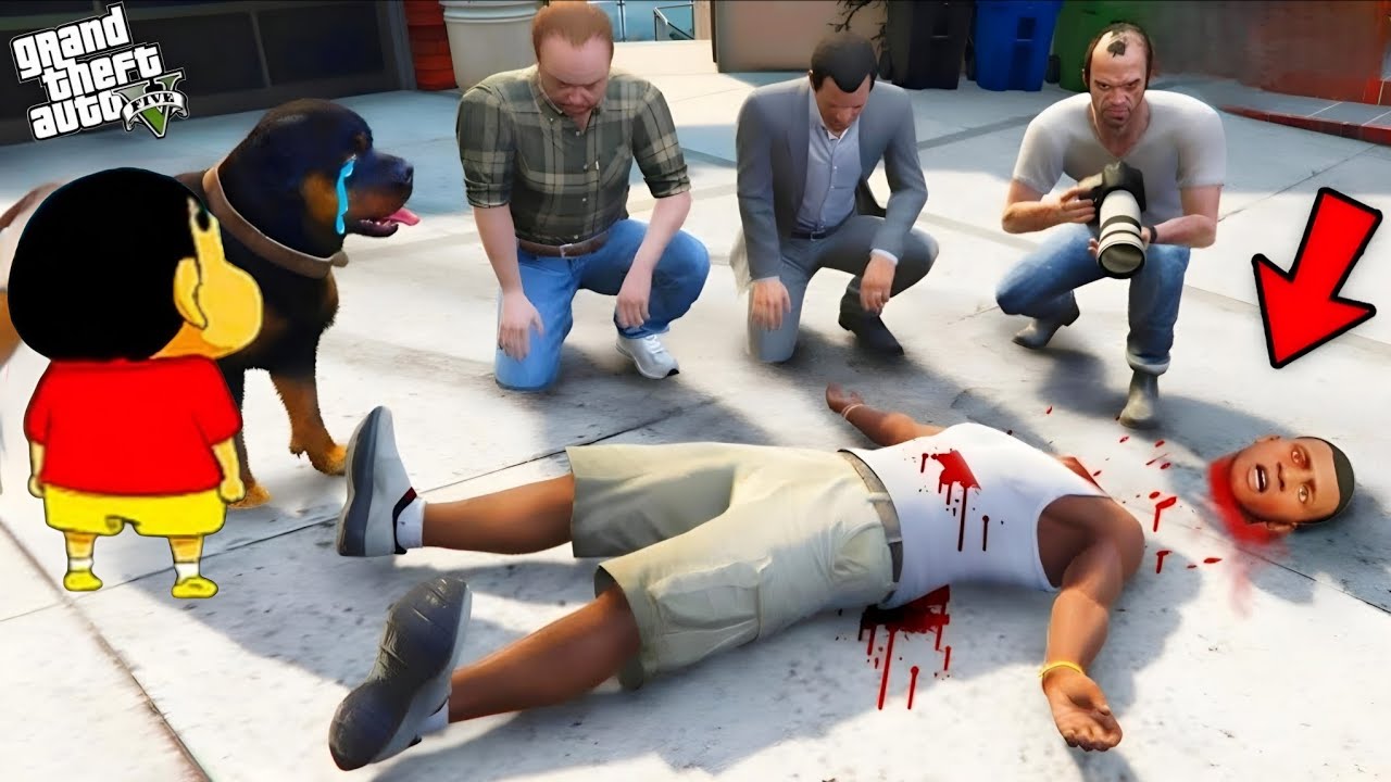 Who Killed Franklin In His House in GTA 5! Shinchan chop Find Out