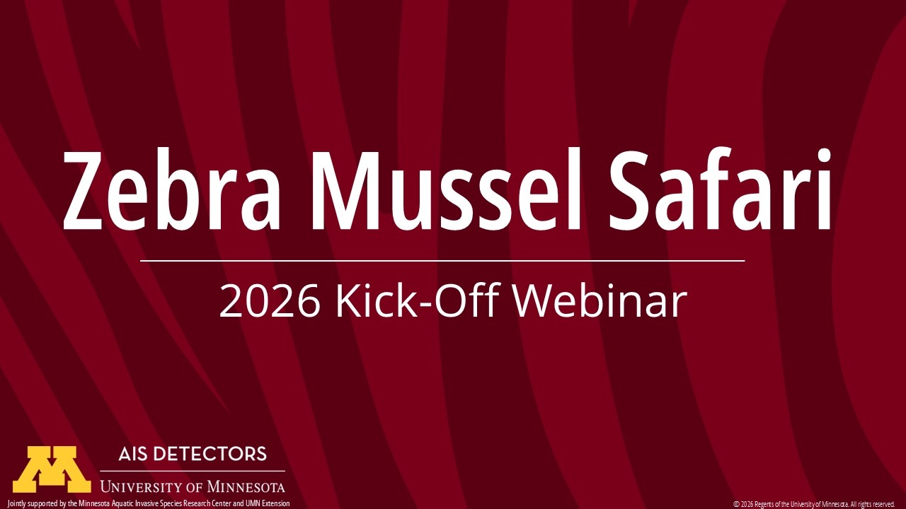 Zebra Mussels Safari Coordinator Webinar