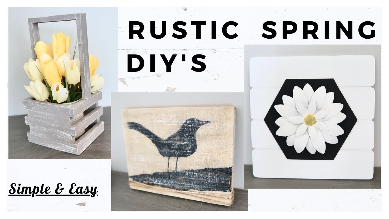 Rustic Spring DIY&rsquo;s * Beautiful Rustic Home Decor * BlondieNextDoor