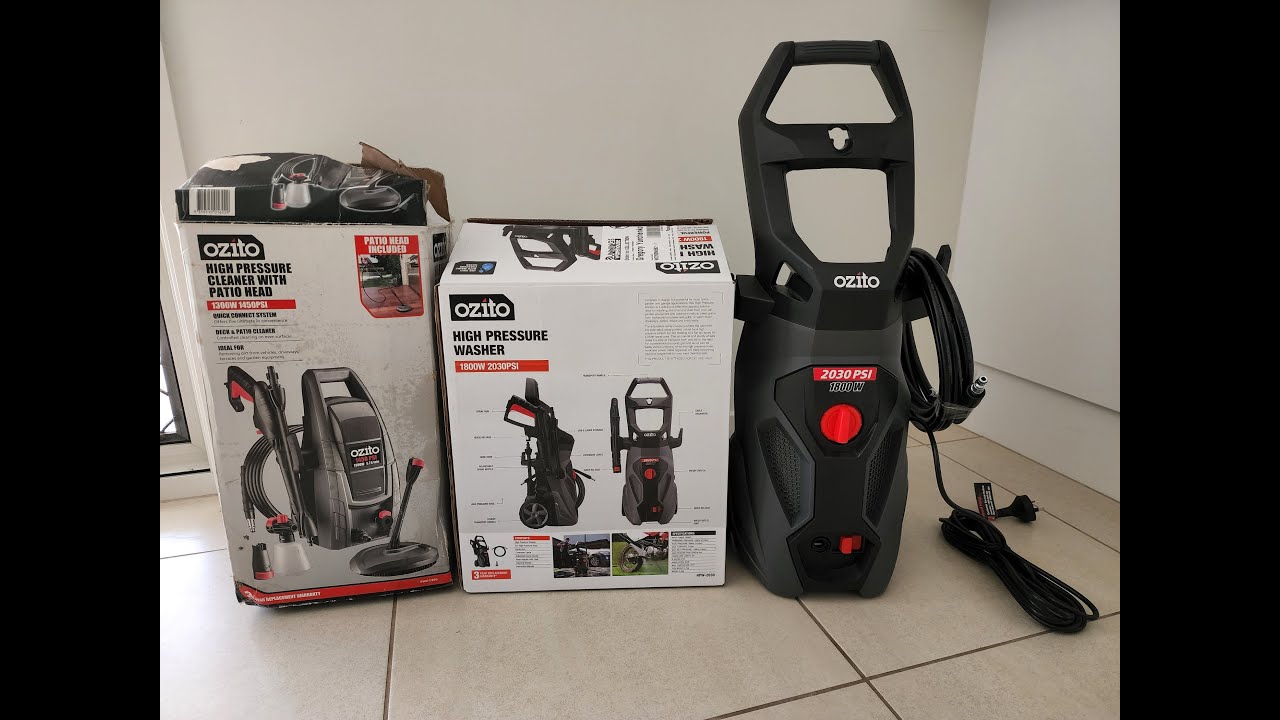 Первое использование мойки высокого давления Ozito 1800W 2030 PSI. Достаточно ли она мощная?