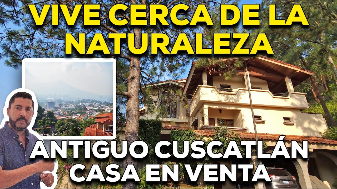 Te vas a ENAMORAR de esta preciosa CASA CON LA MEJOR VISTA EN VENTA en Antiguo Cuscatlán