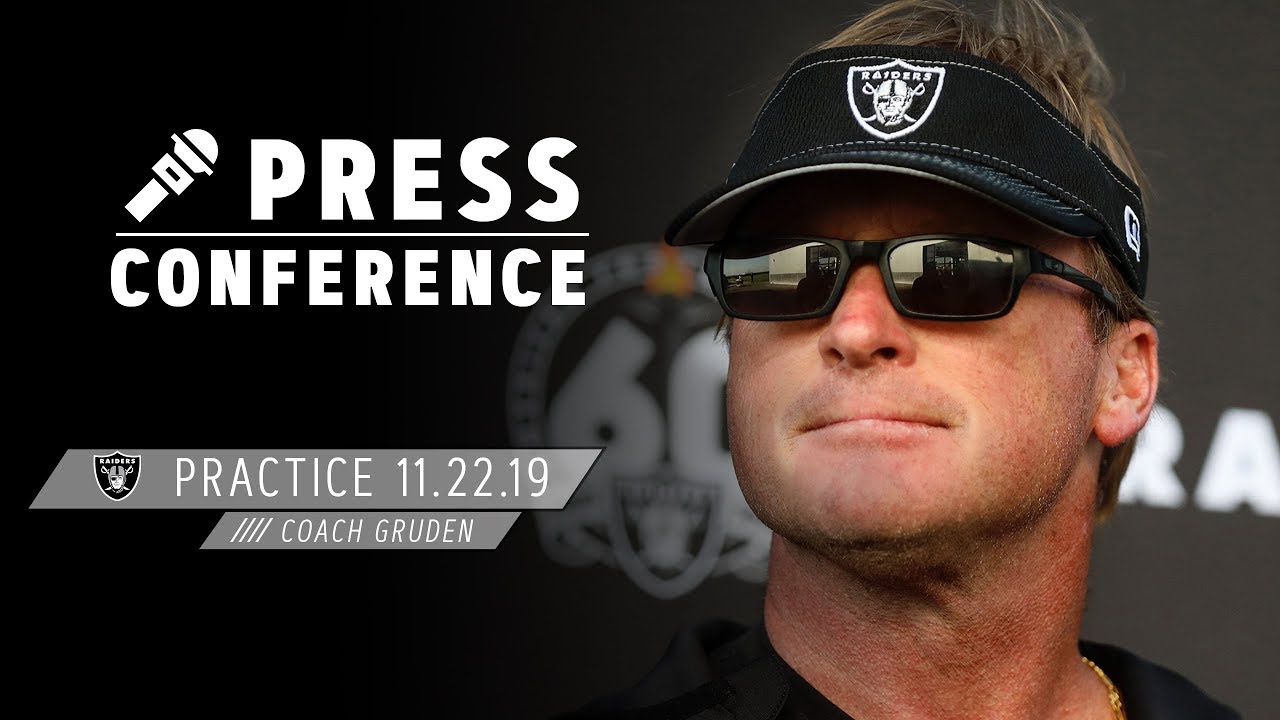 Coach Gruden Provides Injury Update, Ready for Jets | Raiders