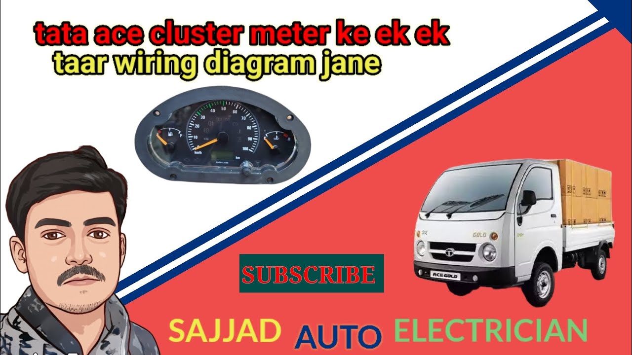 Tata ace meter wiring diagram/wiring connection #tataacebs3