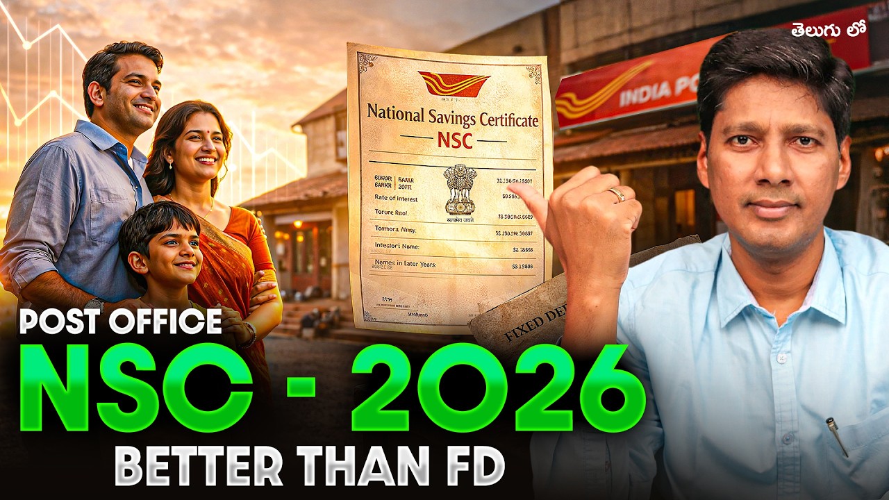 NSC Explained 2026 💰 | Safe Investment + Tax Saving? Full Details in Telugu