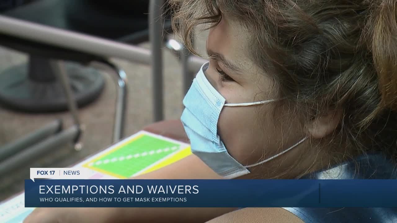 Who can obtain an exemption from masking and vaccinations