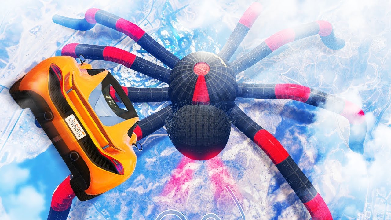 DESTROYING THE WORLD'S LARGEST SPIDER! (GTA 5 Races)