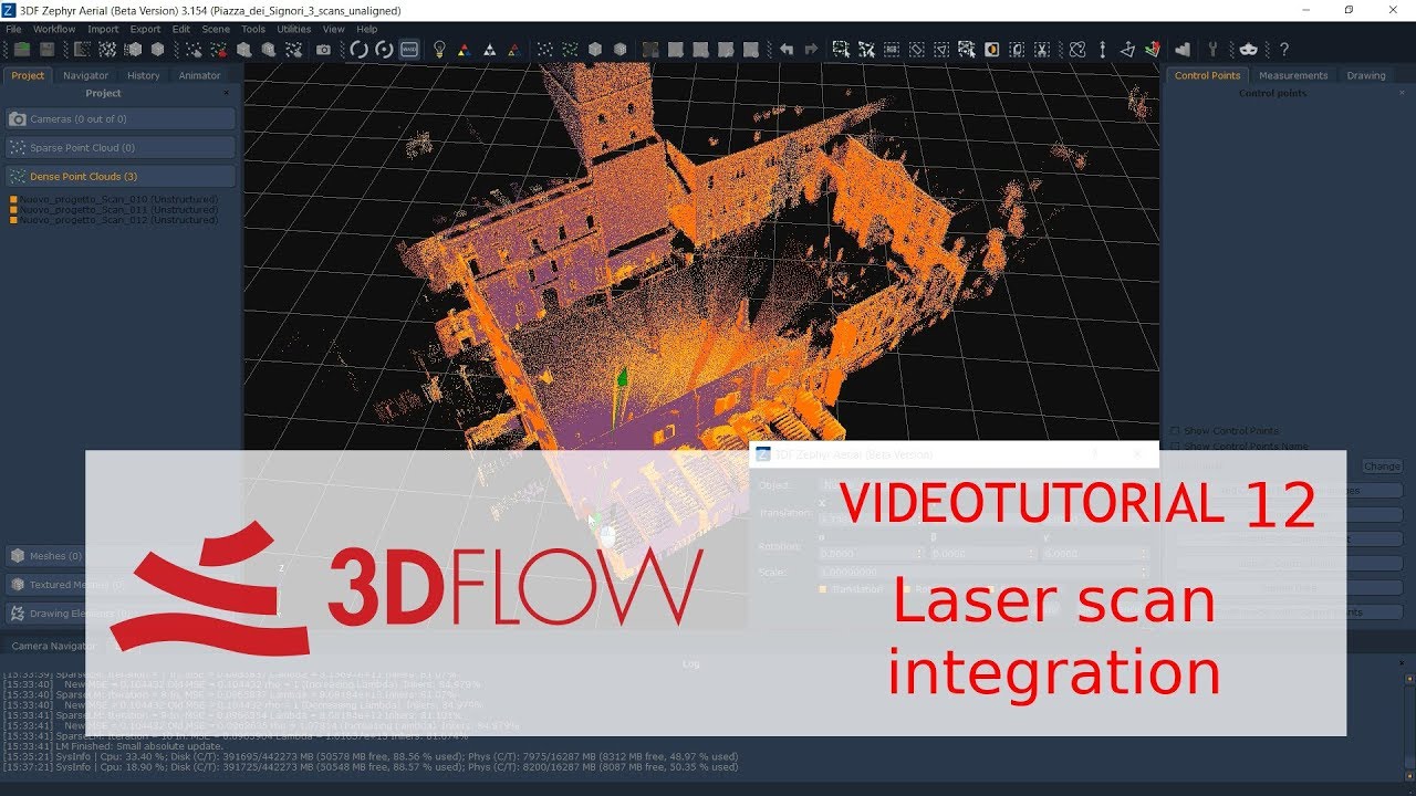 3Dflow Academy - Videotutorial 12 - Laser scan integration