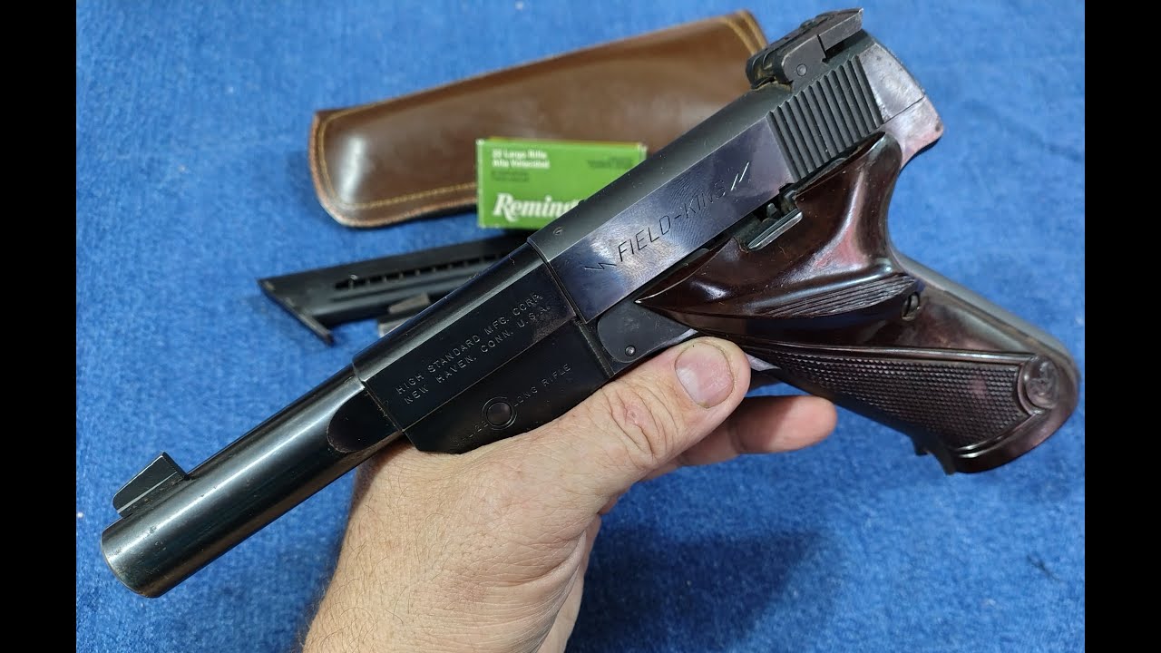 PISTOLA DEPORTIVA HIGH STANDARD FIELD KING CAL   22 MM  AÑOS 1950 1954