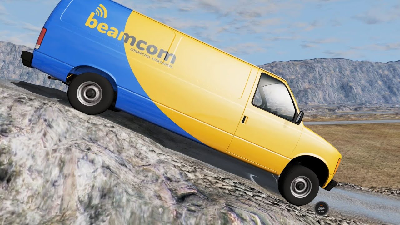 BeamNG Drive - Long Wheel Base Van on the Test Area 54 Map Part 2