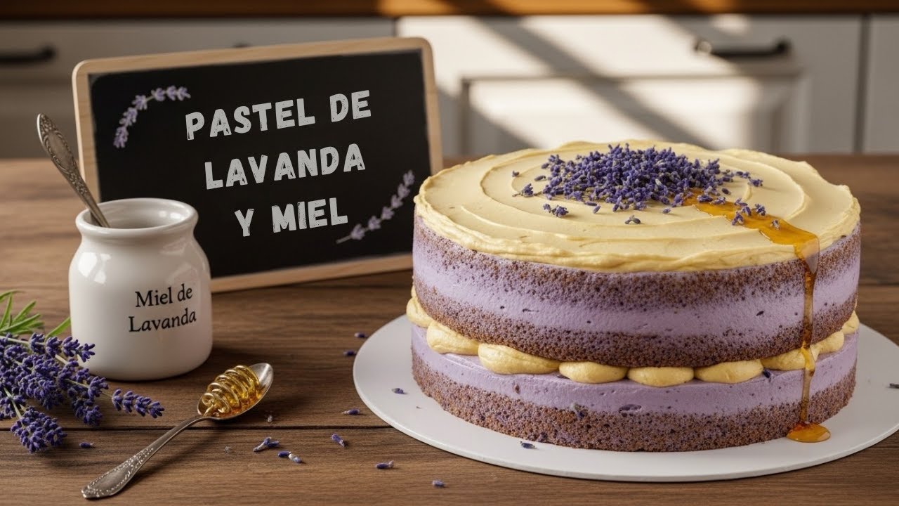 TORTA de LAVANDA y MIEL: Suave, Aromática y Altamente ADICTIVA