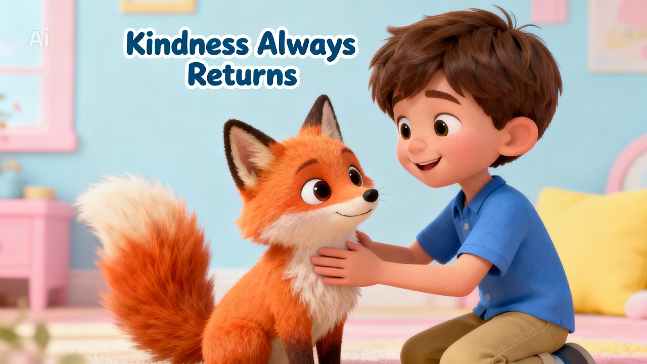 Kindness Always Returns 🦊✨ | Vicky and the Fox Story