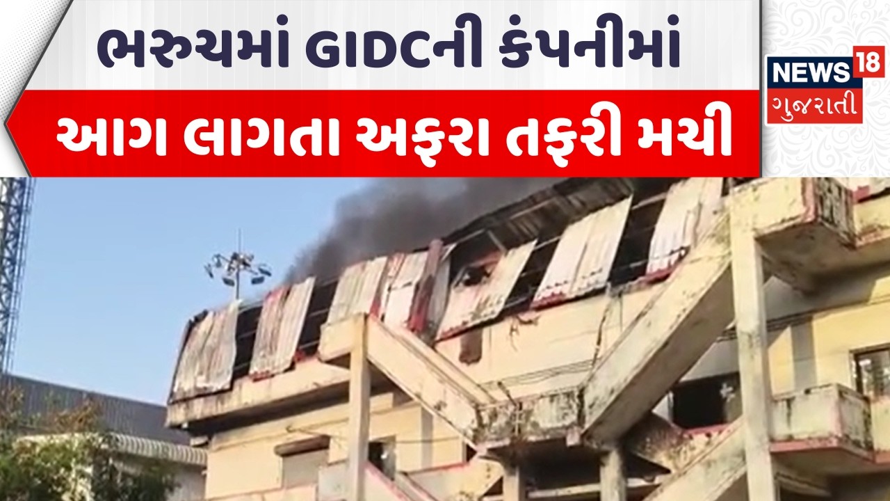 Bharuch Fire Incident News | ભરુચમાં GIDCની કંપનીમાં આગ લાગતા અફરા તફરી મચી | Gujarati Samachar