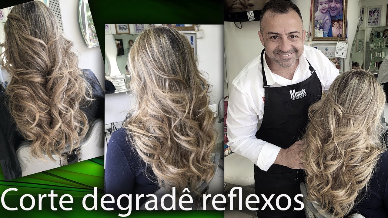 Corte feminino Degradê - loiro dos sonhos Moisés Cabeleireiro