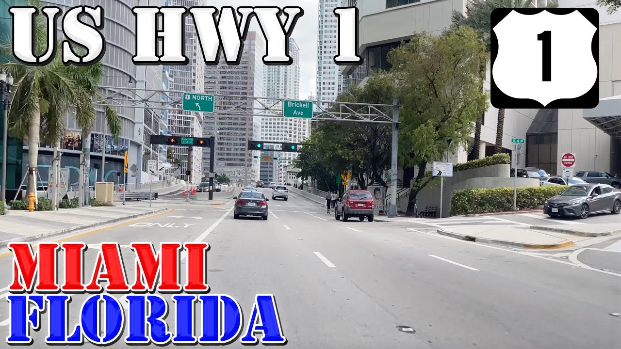 US 1 South - Downtown Miami to Homestead - Florida - 4K Highway Drive