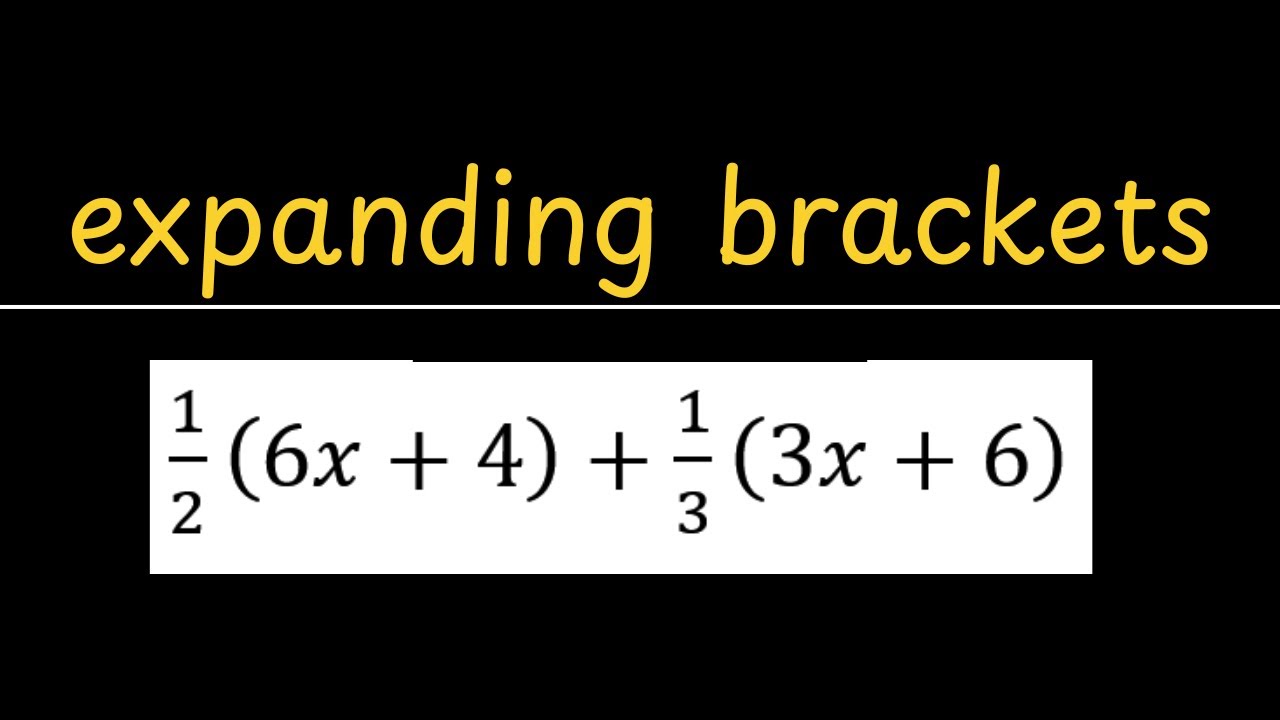 Раскрывающиеся скобки - igcsemaths