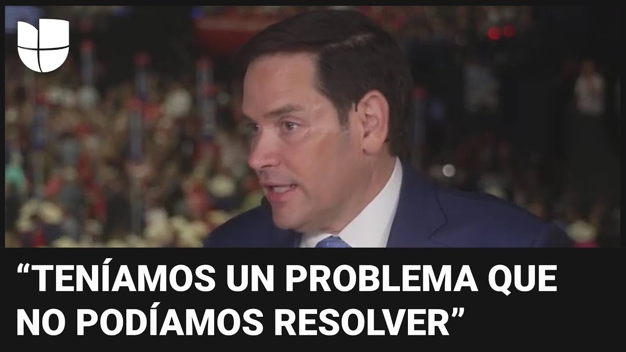 Marco Rubio revela por qué Trump no lo eligió como su vicepresidente
