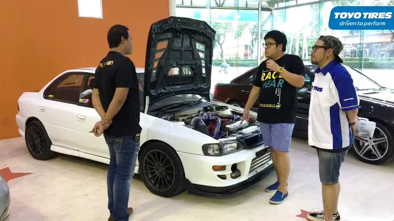 RE-Live : Subaru Impreza Drag !! Garage SUBIE