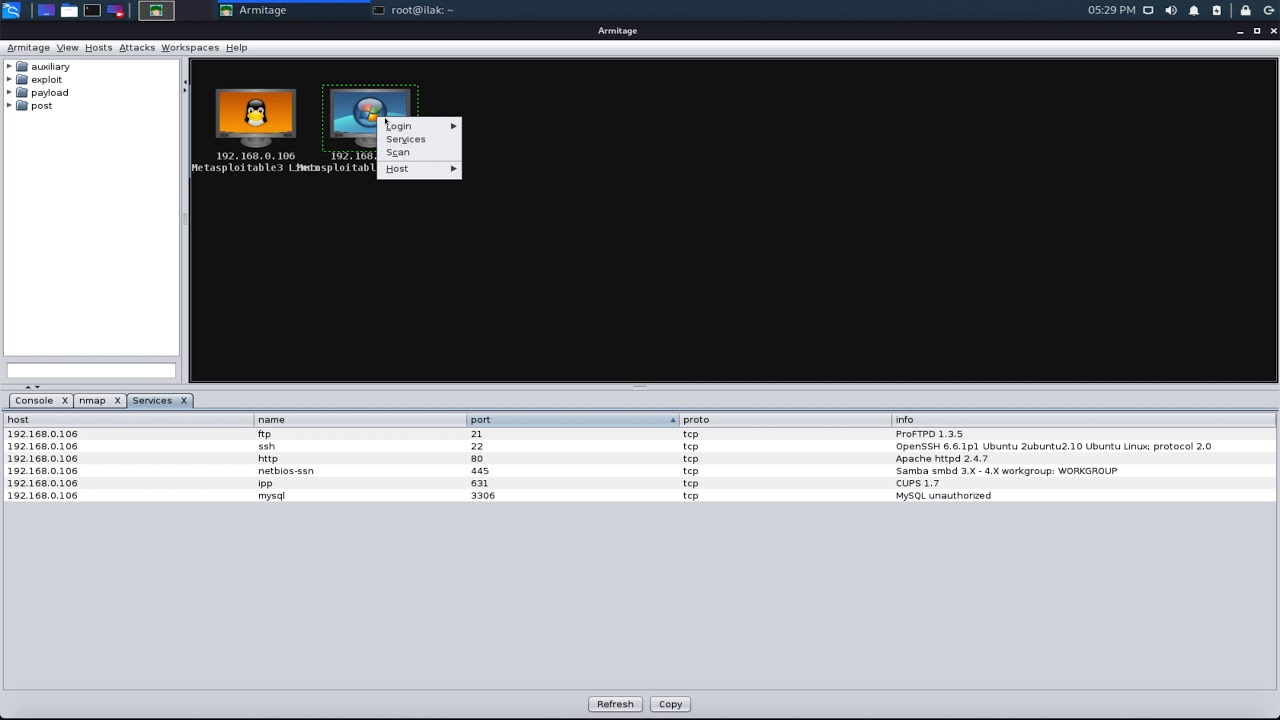 02. Начинаем работу с Metasploit.