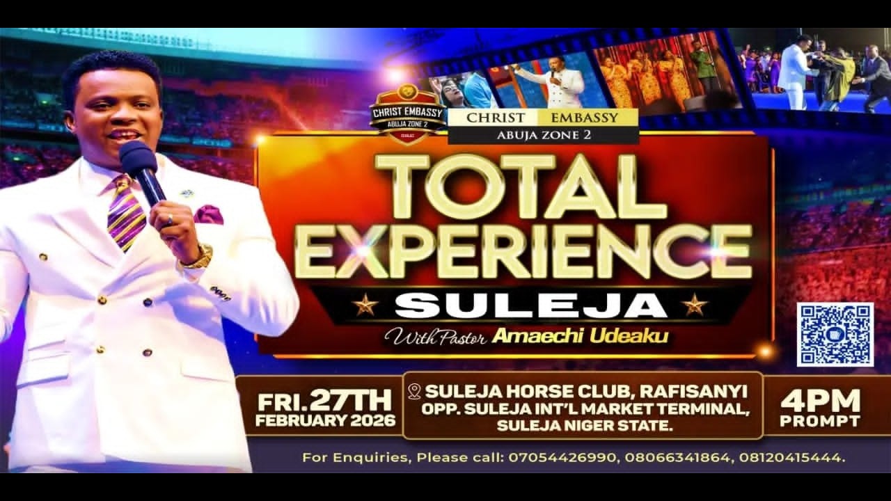 TOTAL EXPERIENCE SULEJA WITH PASTOR AMAECHI UDEAKU | 27TH FEBRUARY, 2026