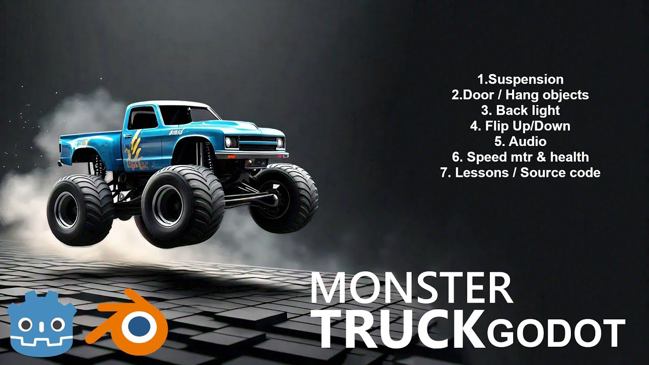 How to Make a Vehicle Controller in Godot 4 | Monster Truck Racing Game Tutorial