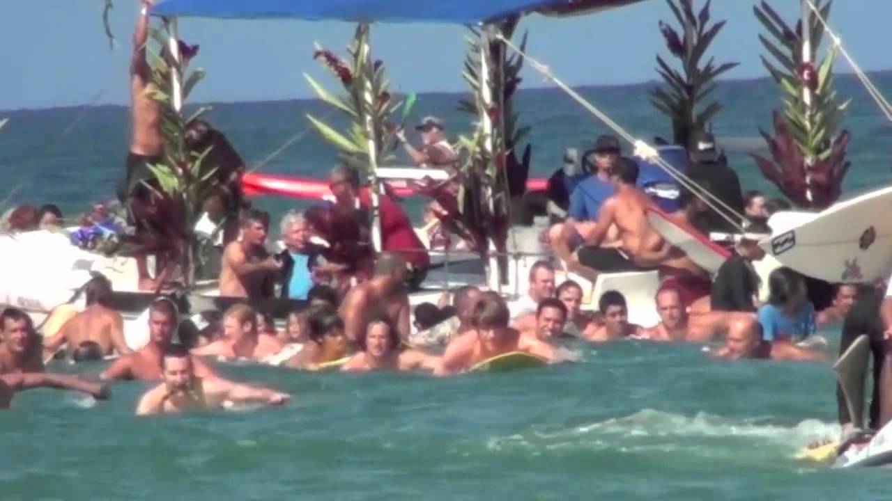 Andy Irons Memorial Paddle Out Hanalei Kauai