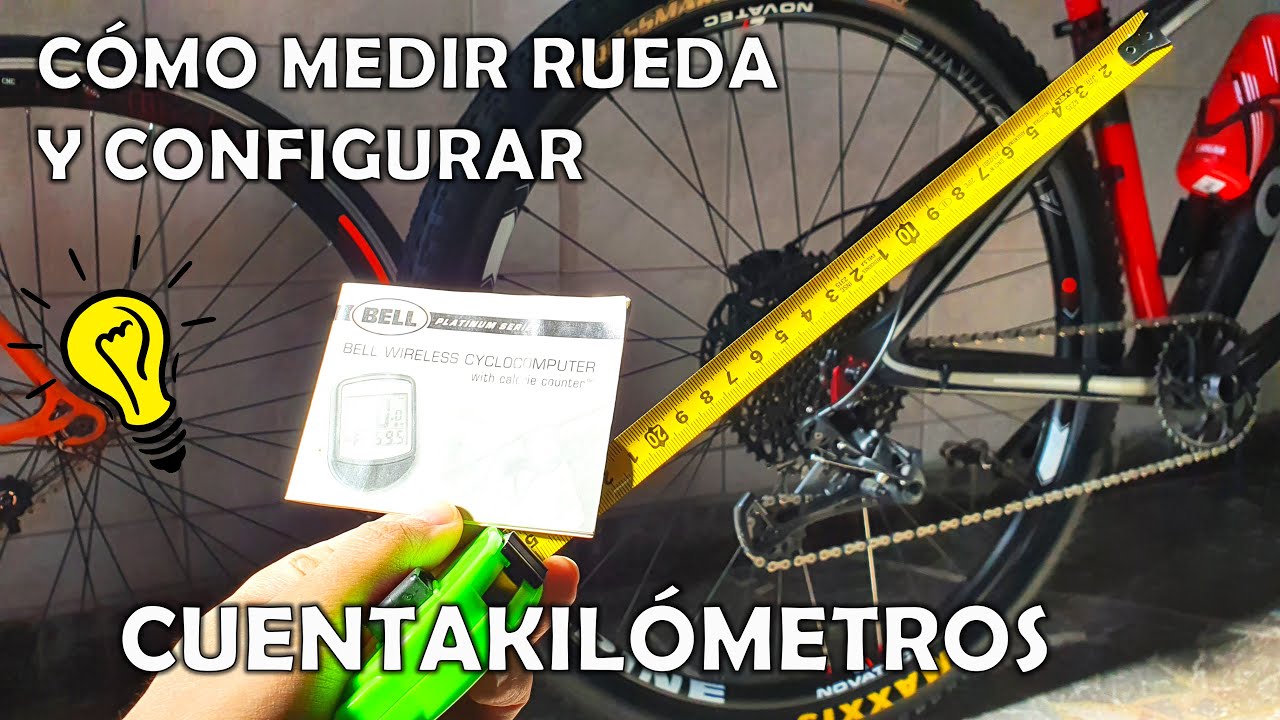Cómo MEDIR RUEDA de BICICLETA y configurar CICLOCOMPUTADORA