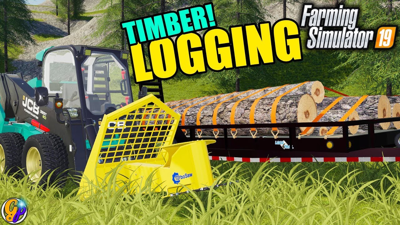FS19 - LOGGING OPERATION $1,000,000 MAKING MONEY CUTTING TREES FORESTRY LOGGING FARMING SIMULATOR 19