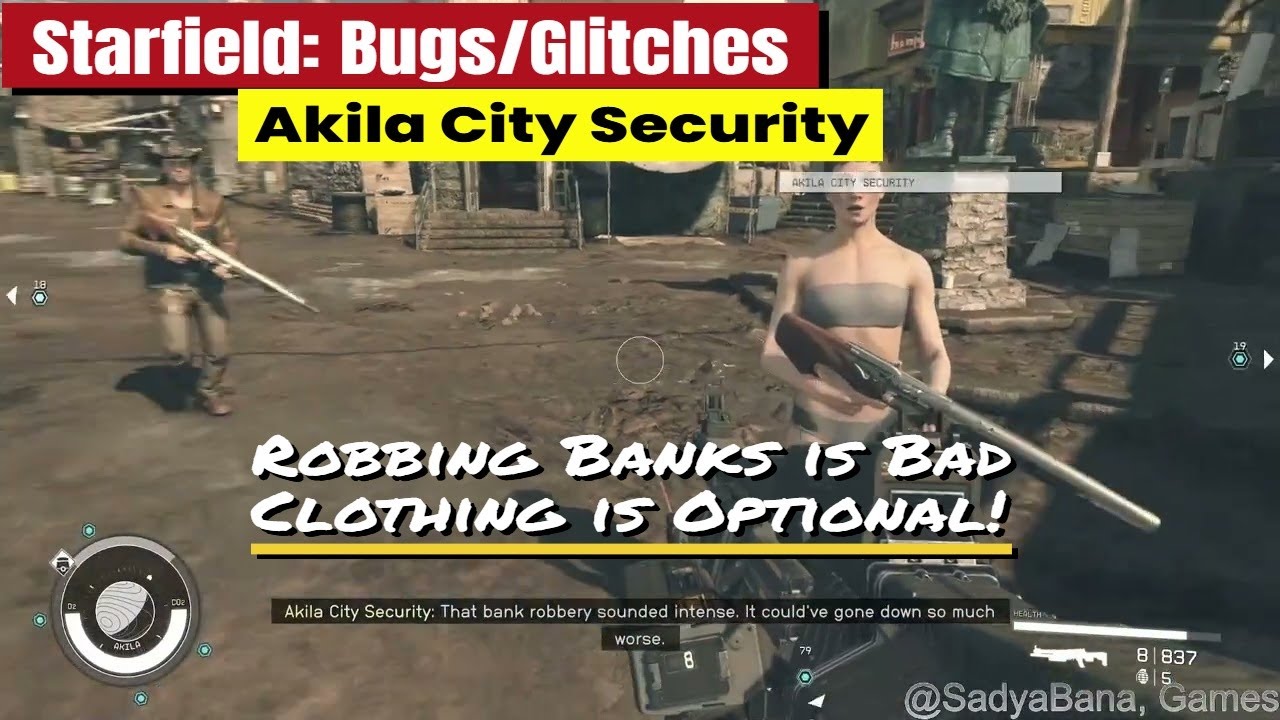 Starfield - Akila City Security Job Openings, Bring Your Own Gun, Clothing Optional