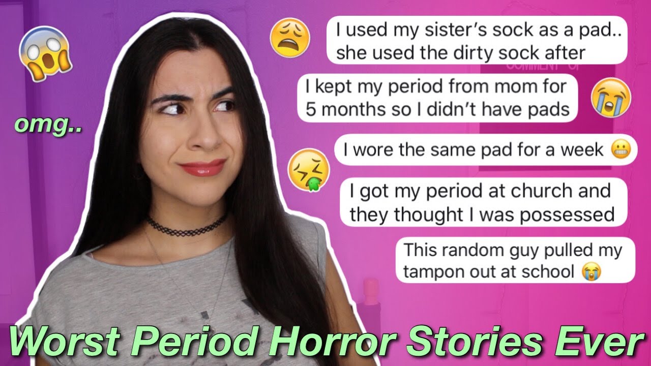 WORST Period Horror Stories EVER! (so embarrassing..) | Just Sharon