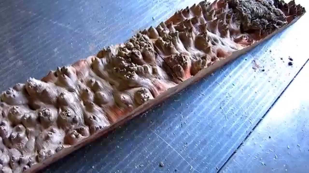 Amboina Maser auftrennen - Resawing Amboyna Burl